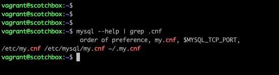 Mysql cnf preference